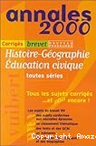 Annales 2000, Histoire-Géographie, Education Civique
